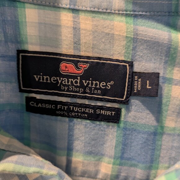 Vineyard Vines Linen Shirt - Size L - Picture 2 of 4